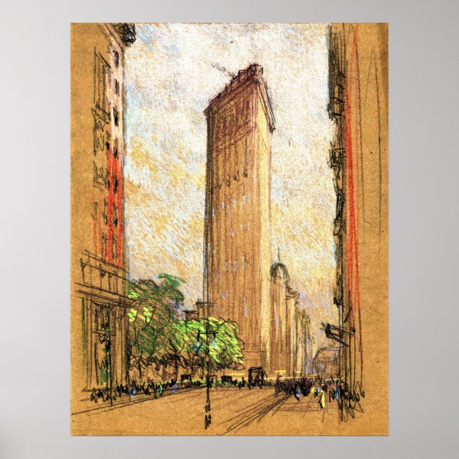 Flatiron Building New York City 1904 Poster (Front)