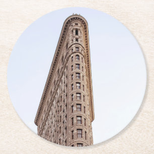 Flatiron Building New York City Round Paper Coaster