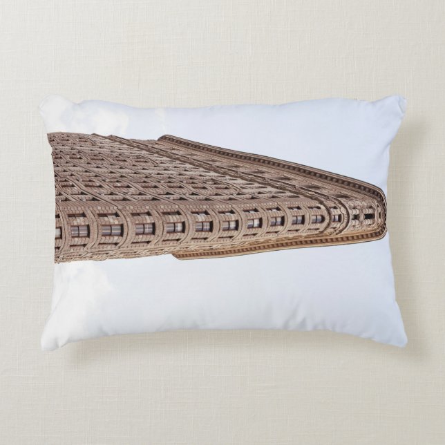 Flatiron building postcard decorative cushion (Front)