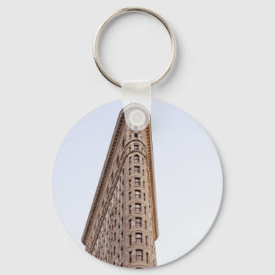 Flatiron building postcard key ring