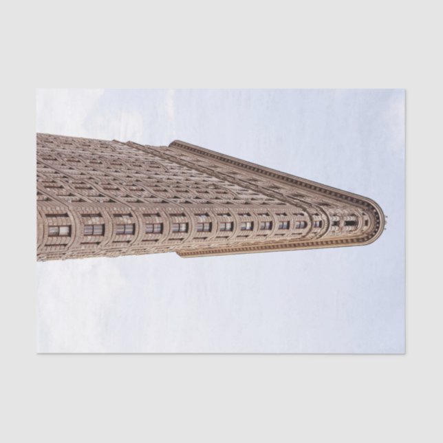 Flatiron building postcard tissue paper (Front)