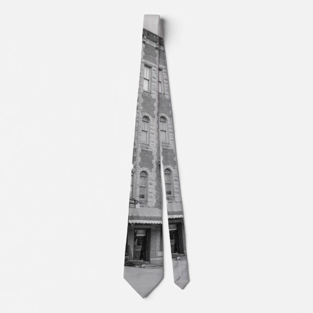 Flatiron Flats Eureka Grayscale Neck Tie (Front)
