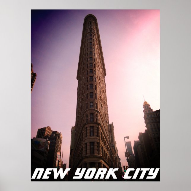 Flatiron New York, NY - Beaux-arts Manhattan Poster (Front)