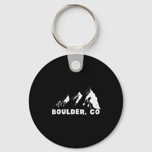 Flatirons Boulder Colorado Climbing Hiking Travel Key Ring