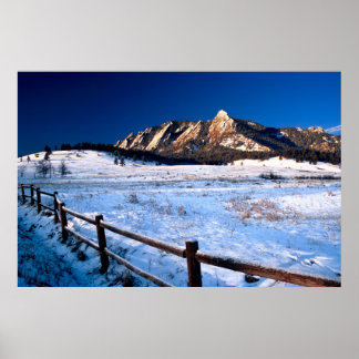 Flatirons Boulder Colorado Poster