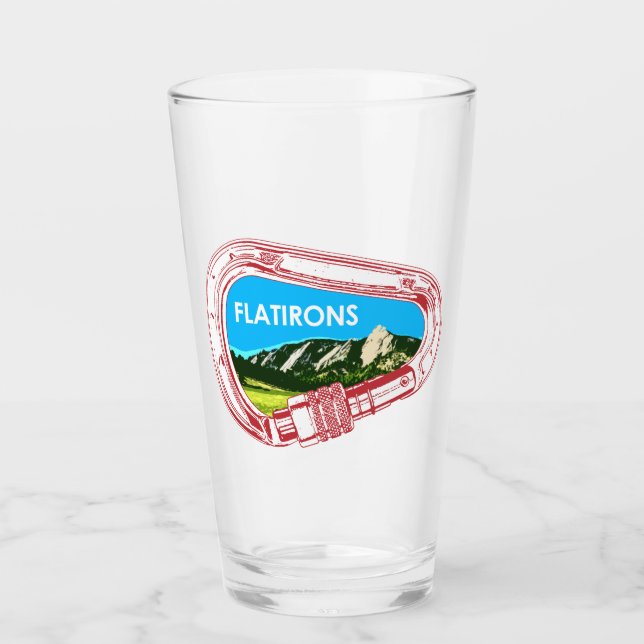 Flatirons Climbing Carabiner Glass (Front)