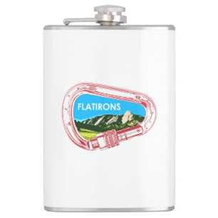Flatirons Climbing Carabiner Hip Flask