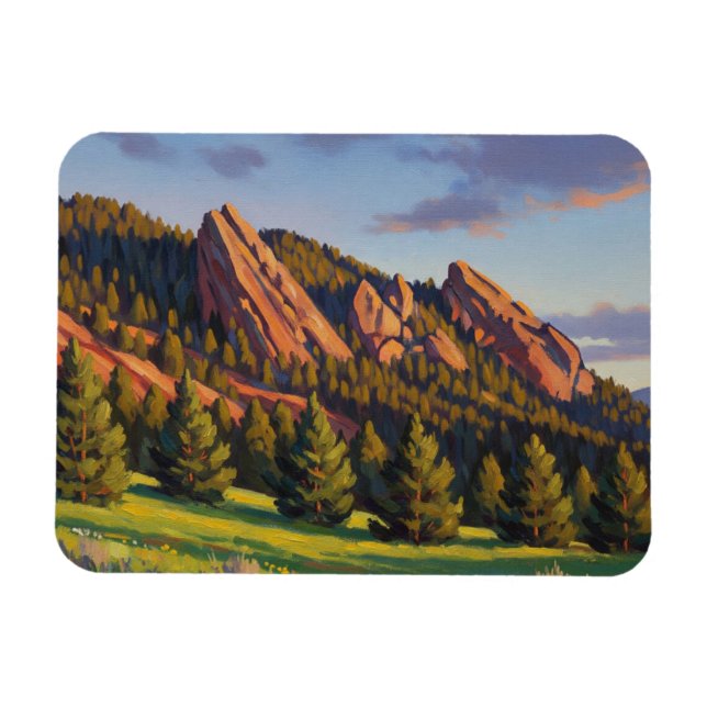 Flatirons Colorado Travel Magnet (Horizontal)