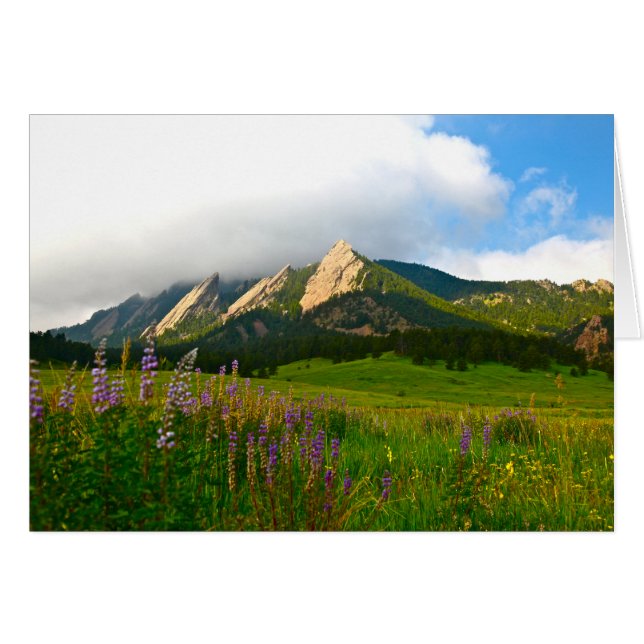 Flatirons from Chautauqua - Boulder, Colorado (Front Horizontal)