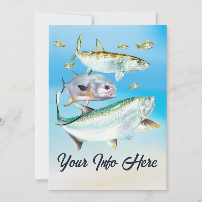 Flats Fishing Invitation (Front)