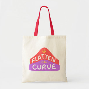 Flatten The Curve to stop Covid 19 Tote Bag