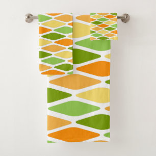 Flattened Diamonds Bath Towel Set