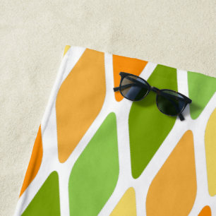 Flattened Diamonds  Beach Towel