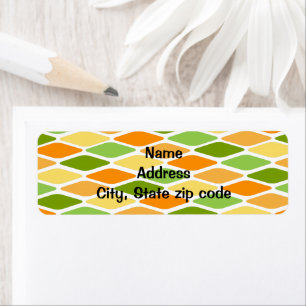 Flattened Diamonds Return Address Label