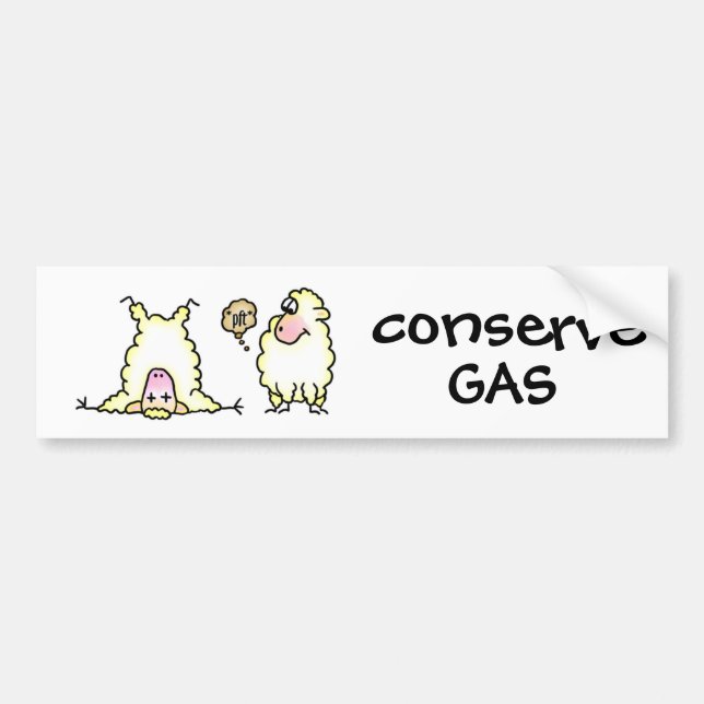 Flatulent Sheep Bumper Sticker (Front)