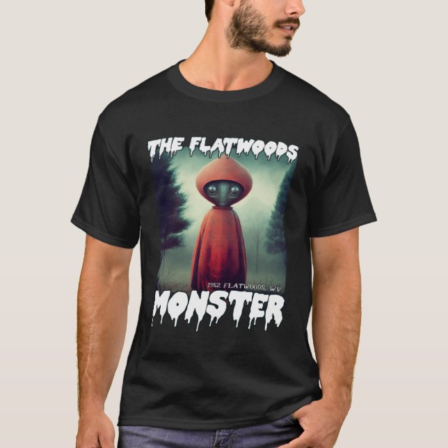 Flatwoods Monster Braxie 1952 Creepy Alien Cryptid T-Shirt (Front)