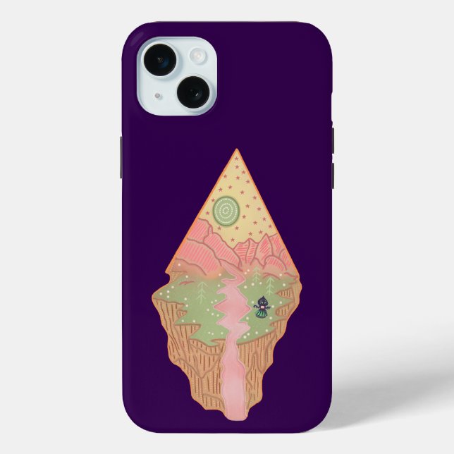Flatwoods Monster Home Planet | Cryptid Folklore Case-Mate iPhone Case (Back)
