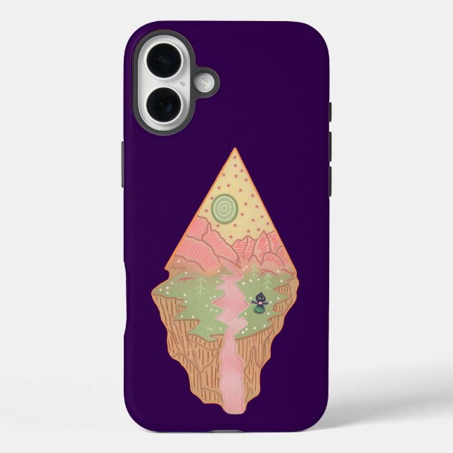Flatwoods Monster Home Planet | Cryptid Folklore Case-Mate iPhone Case (Back)