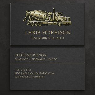 Flatwork Specialist Concrete Services Business Card