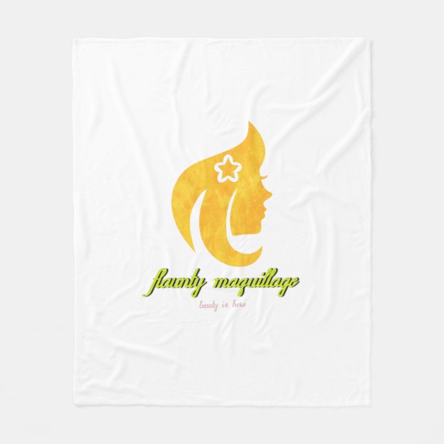 flaunty maquillage fleece blanket (Front)