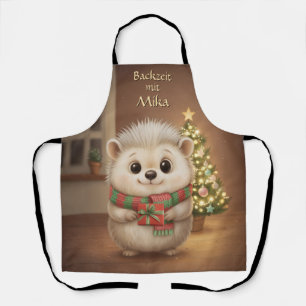 Flauschiger Igel Backzeit Design Apron