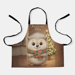 Flauschiger Igel Backzeit Motiv Apron