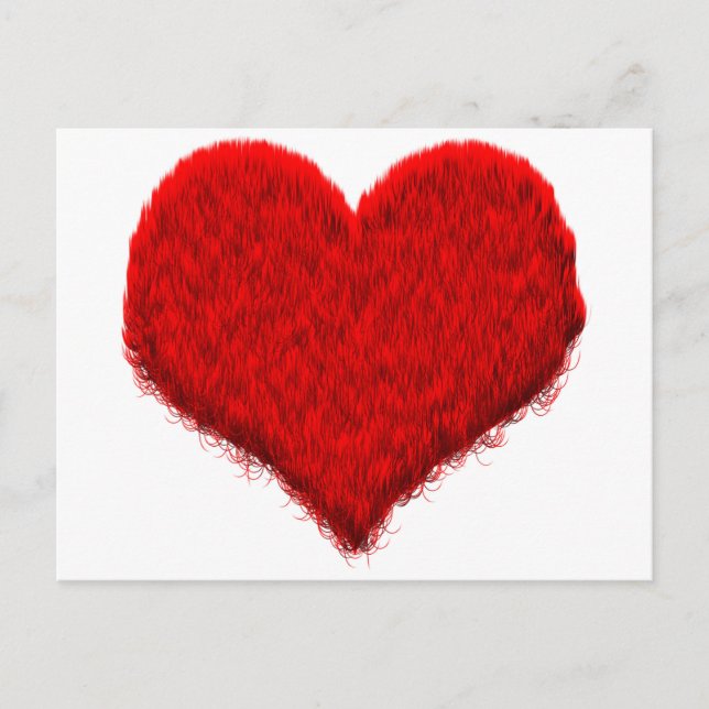 Flauschiges Herz Postcard (Front)