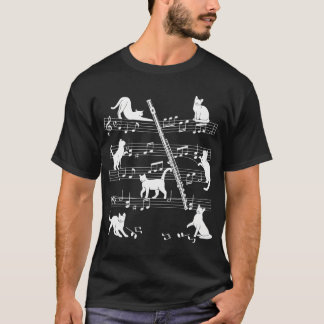 Flautist or Flautist Cats for Cat loving Flute T-Shirt