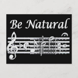 Flautists Know How to Be Natural Postcard