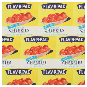 Flav-R-Pac pitted cherries ad print Fabric
