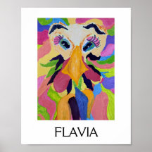 Flavia Poster, 8 x10