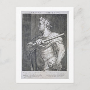 Flavius Domitian (AD 51 - AD 96) Emperor of Rome 8 Postcard