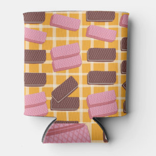 Flavoued Wafers Seamless Background Can Cooler