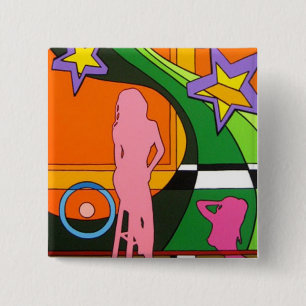 "Flavour" 15 Cm Square Badge