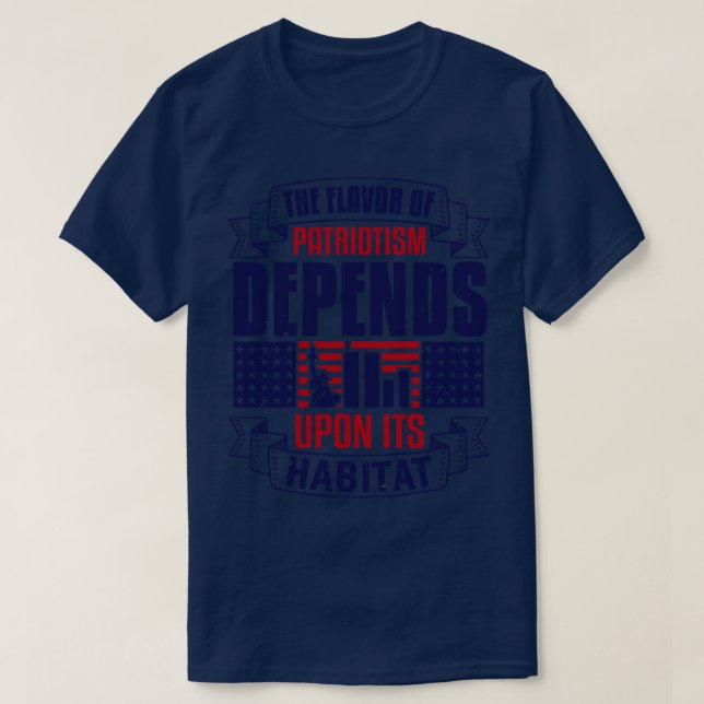 Flavour of patriotism American Patriot T-Shirt (Design Front)