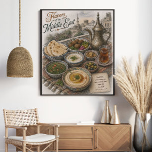 Flavours of the Middle East Culinary Poster