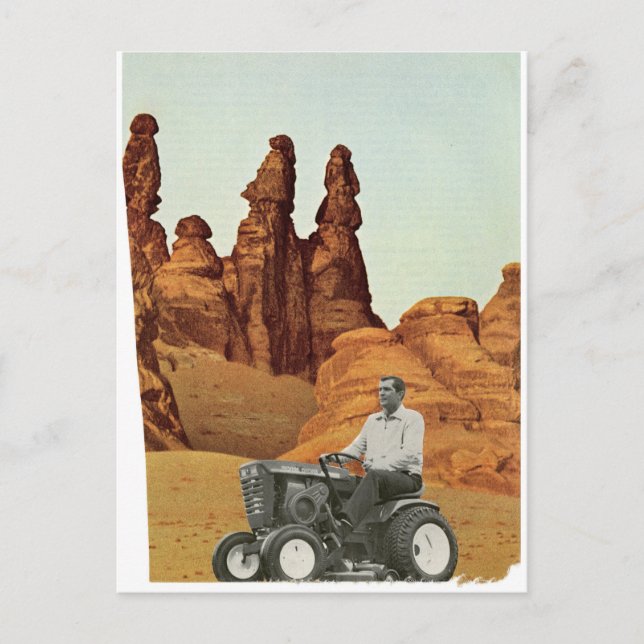 Flawed mowing plan - announcement postcard (Front)