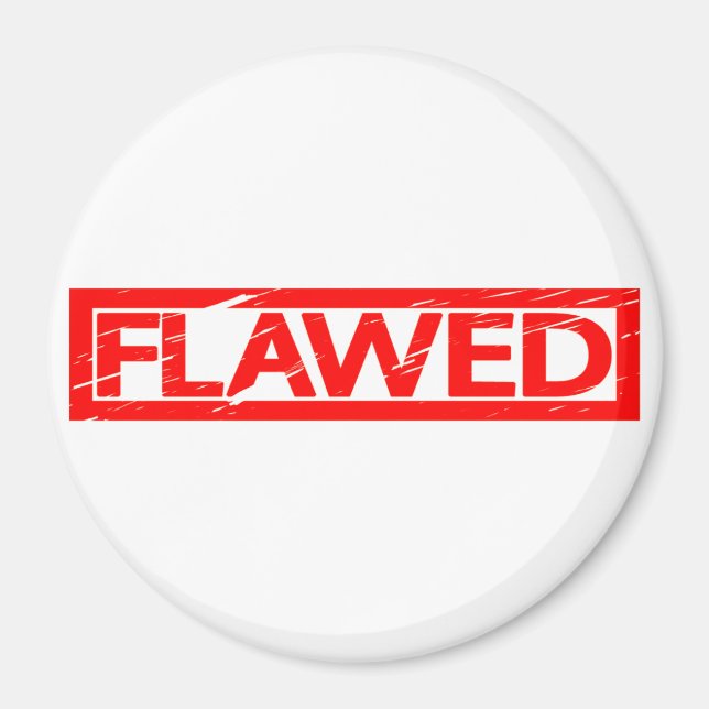 Flawed Stamp Magnet (Front)