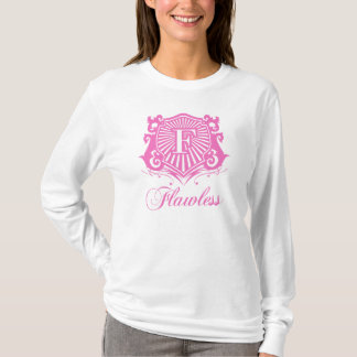 FLAWLESS LADIES PINK AND WHITE HOODIE T-Shirt