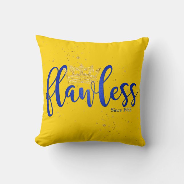 Flawless Since 1922 Pillow (Front)