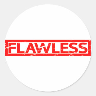 Flawless Stamp Classic Round Sticker