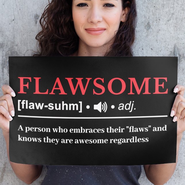 Flawsome - Customisable Definition Poster (Creator Uploaded)