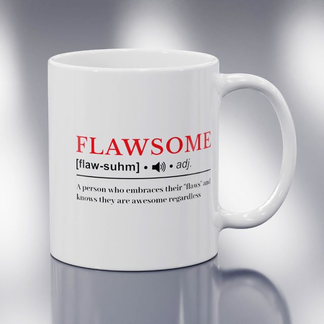 Flawsome - Customisable Dictionary Definition Coffee Mug (Creator Uploaded)