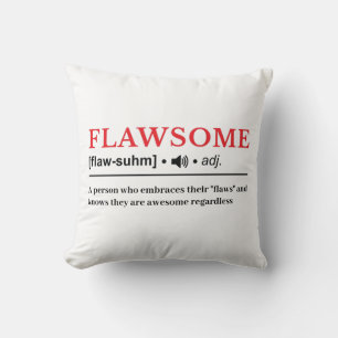Flawsome - Customisable Dictionary Definition Cushion