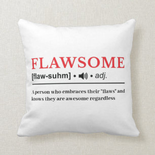 Flawsome - Customisable Dictionary Definition Cushion