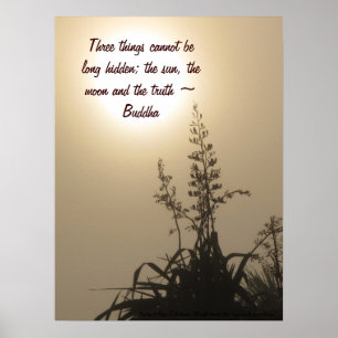 Flax in the mist poster