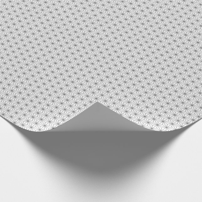 Flax-leaf pattern traditional japanese desgin wrapping paper (Corner)