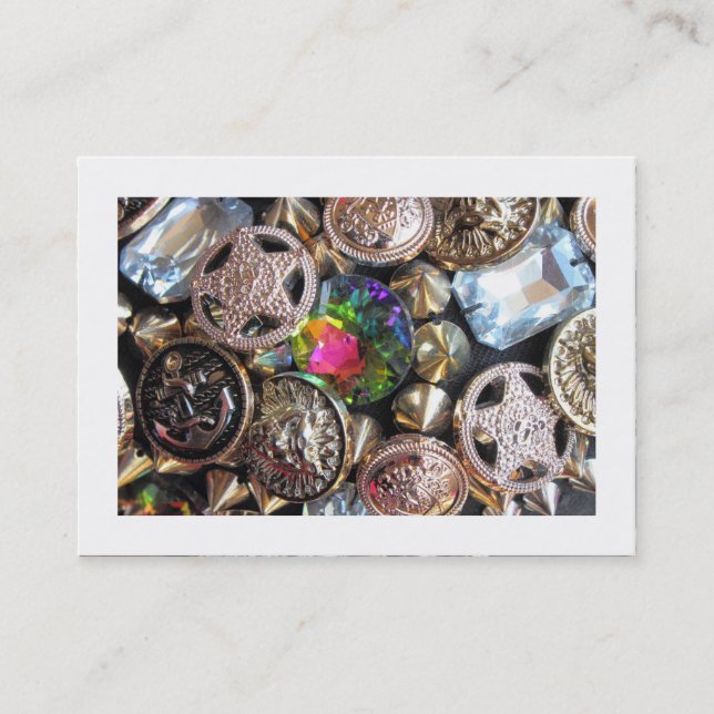 Flea Market Bling (Bordered) Business Card (Front)