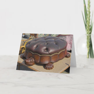 Flea Market Card - Turtle Ottoman