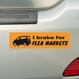 Flea Market Cool Fun Choose a Colour Bumper Sticke Sticker